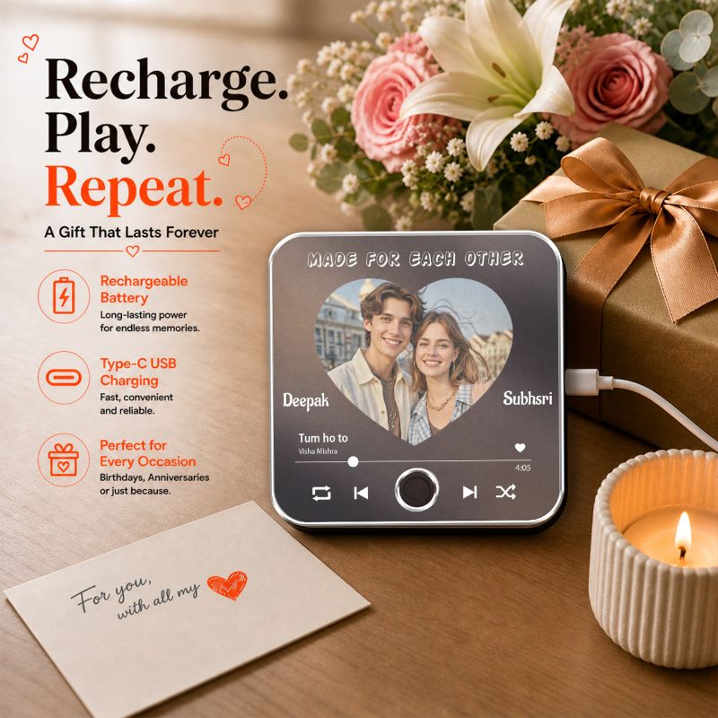 Personalized Musical Fridge Magnet for Couples